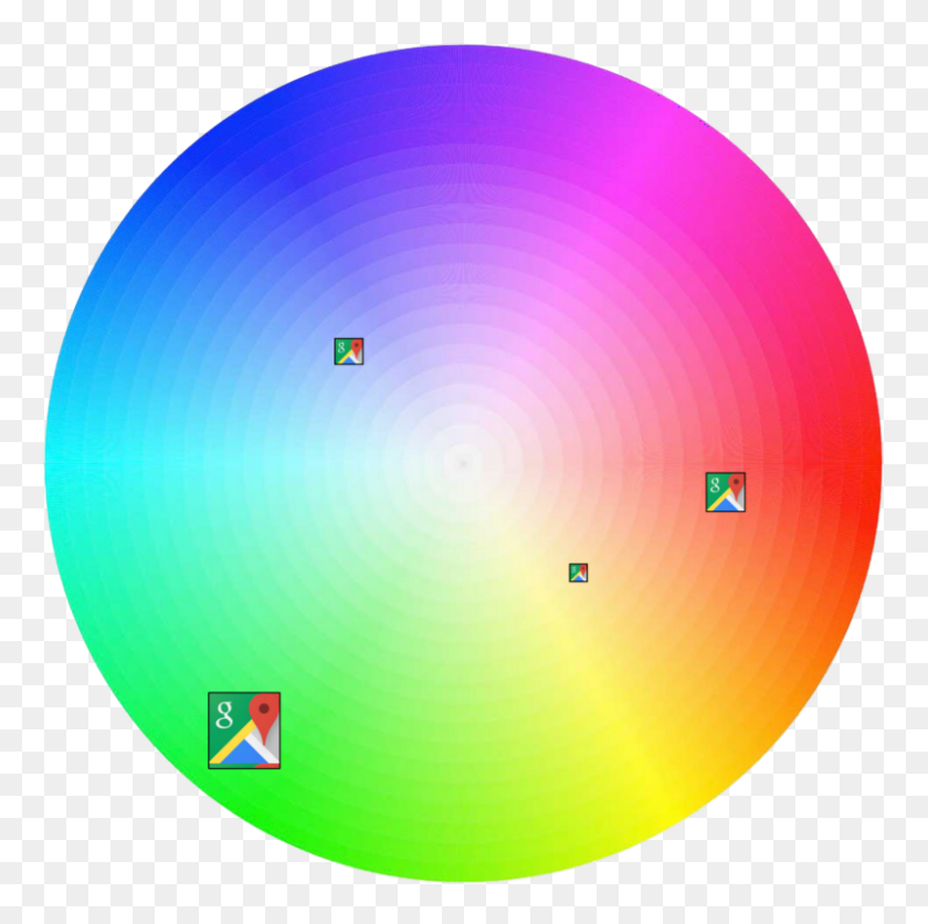 800x796 The Colors Of An App Icon Appbot - Black Fade Circle PNG