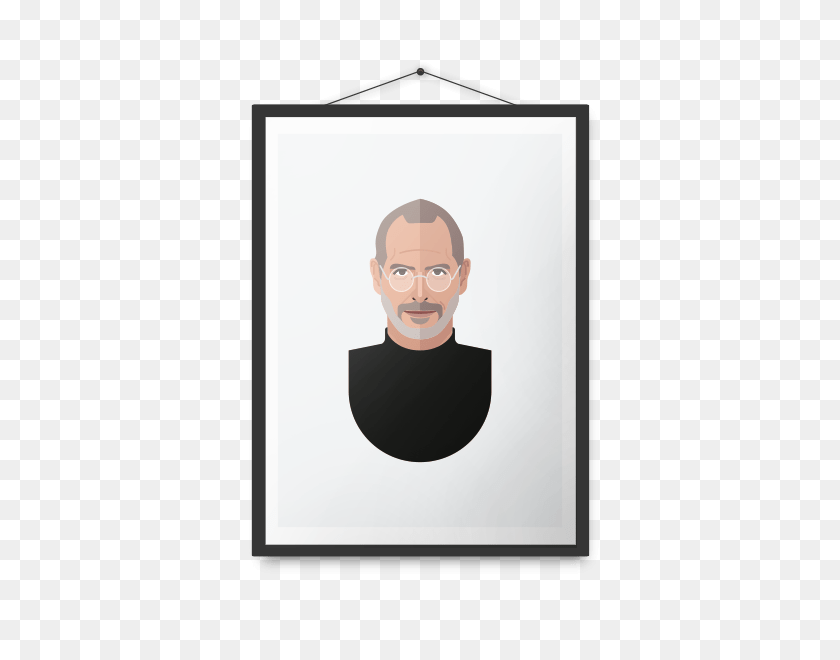500x600 Póster De Steve Jobs De The Cool Club - Steve Jobs Png
