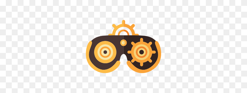 256x256 The Coolest Steampunk Goggles - Steampunk Goggles Clipart