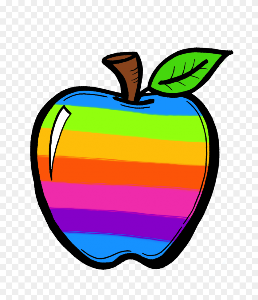 1133x1333 The Creative Chalkboard Free Rainbow Apples And New Clipart Sets - Generous Clipart