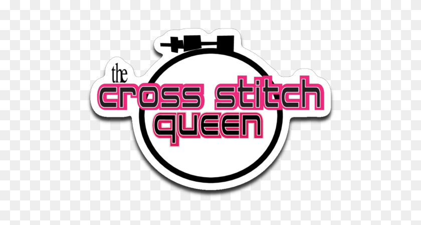 512x389 The Cross Stitch Queen Sticker Two Chicks Designs - Cross Stitch Clip Art