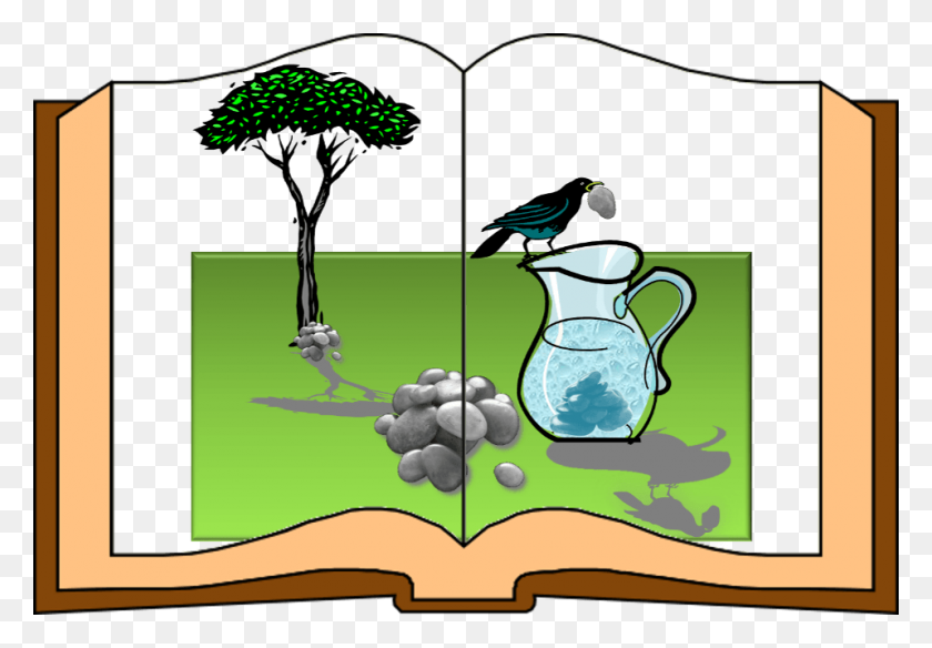 958x644 The Crow And The Pitcher Bilingual Avenue - Thirst Clipart