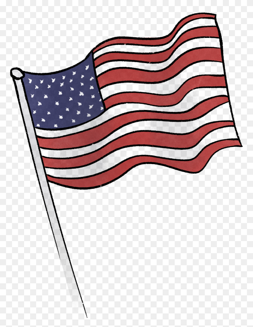 983x1292 The Deerfield Scroll - American Flag PNG Transparent