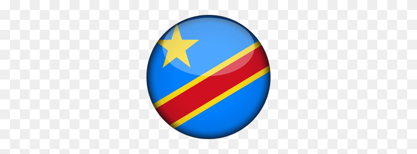 250x250 Флаг Демократической Республики Конго - Клипарт