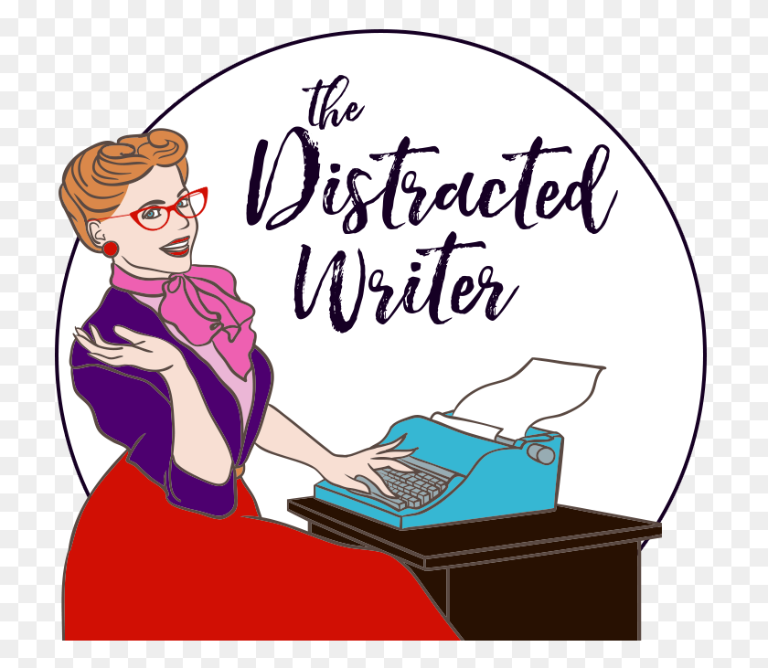 721x671 The Distracted Writer - Jane Austen Clipart