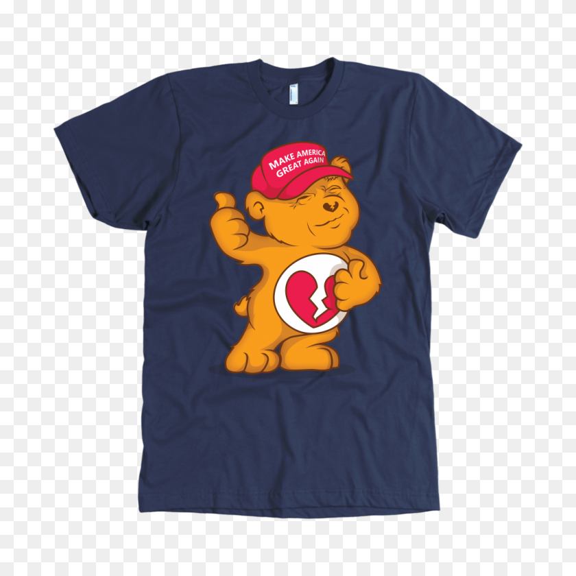 1024x1024 The Don't Care Bear W Maga Hat Funny Trump Shirt - Maga Hat PNG