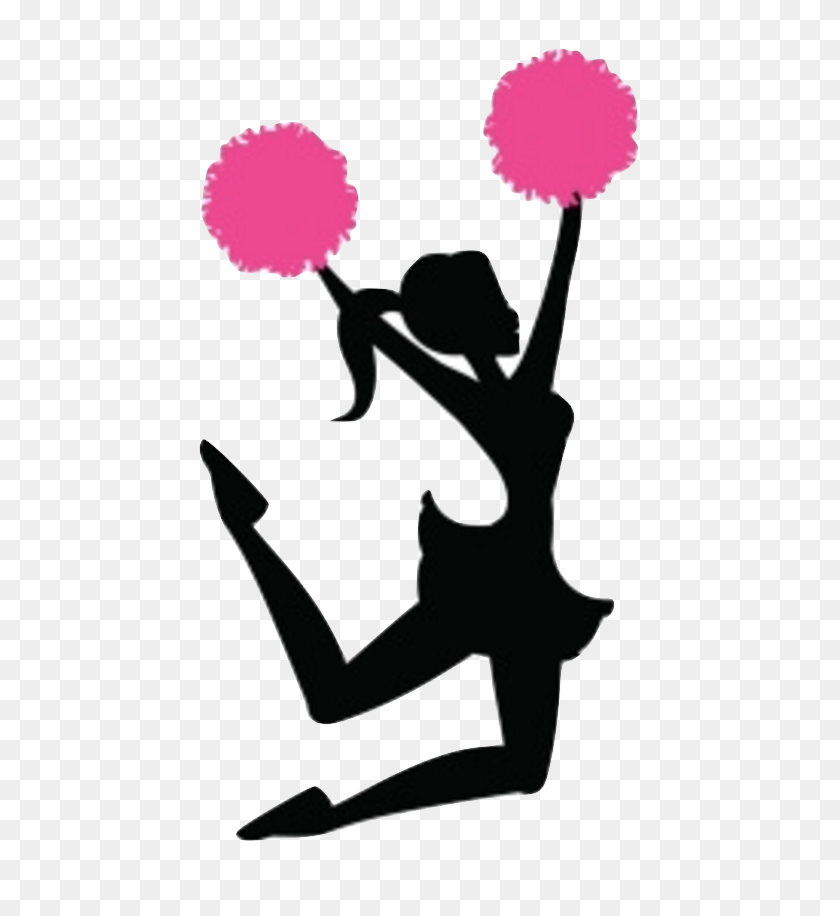 487x856 The Educational Cheerleader - Cheerleader Silhouette PNG