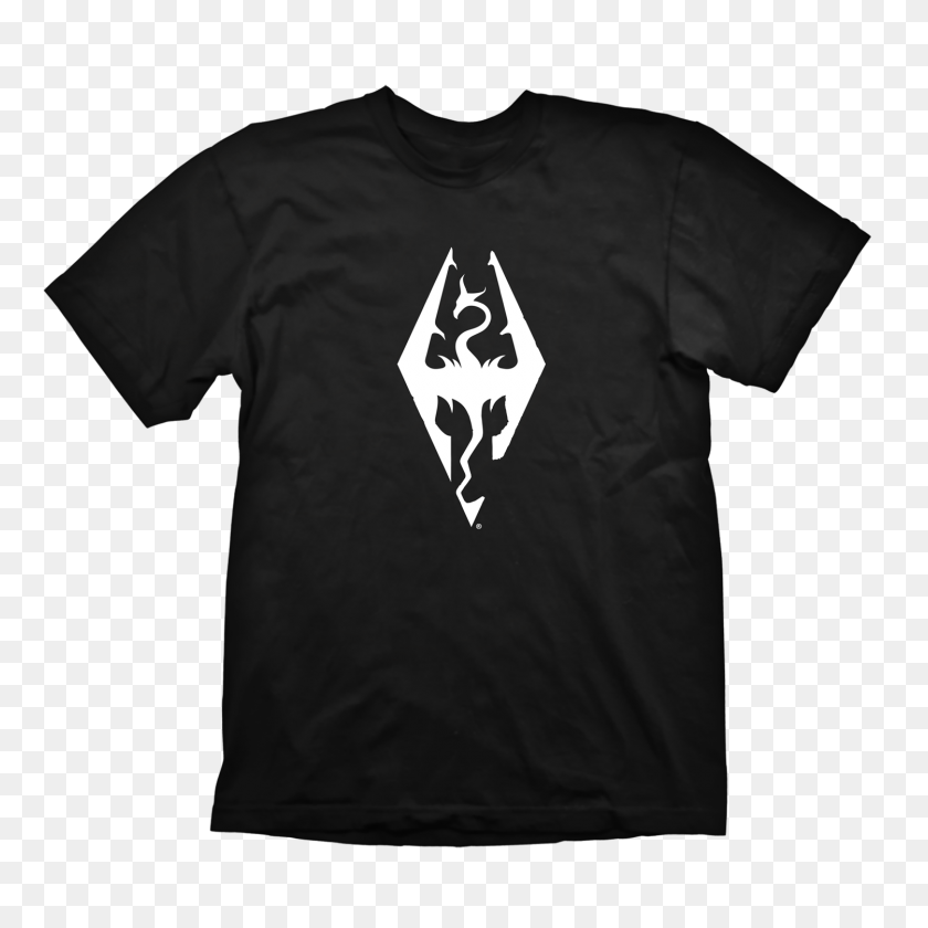 1500x1500 The Elder Scrolls V Skyrim Camiseta Dragón Símbolo Oficial - Logotipo De Skyrim Png