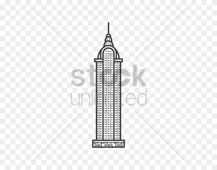600x600 The Empire State Building Vector Image - Empire State Building Clip Art