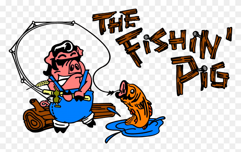 3979x2400 The Fishin 'Pig Catering, Полный Комплекс Услуг, Drop Go, Pick Up - Жареный Поросенок Клипарт