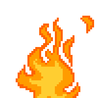 200x200 The Floor Is Lava Game Player Remix On Scratch - Fire PNG Gif