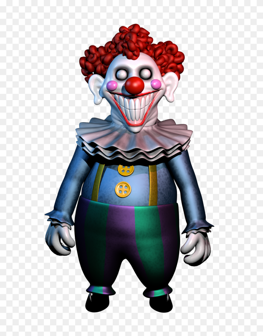1000x1300 The Fnaf Clown Fivenightsatfreddys - Scary Clown Clipart