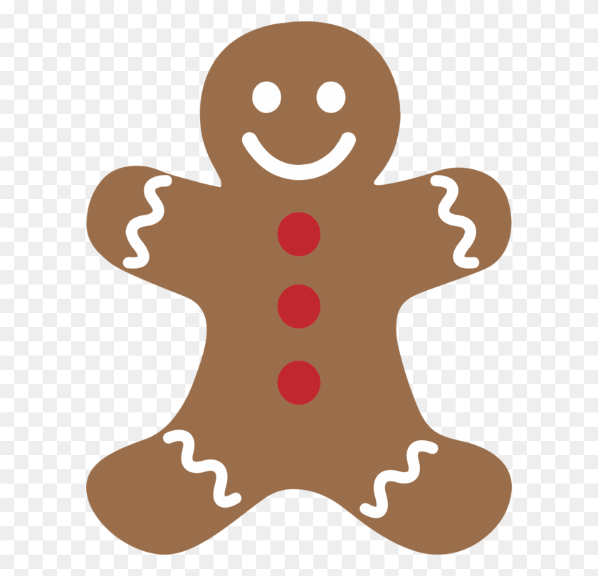 598x750 The Gingerbread Man Ginger Snap Christmas Cookie - Snap PNG