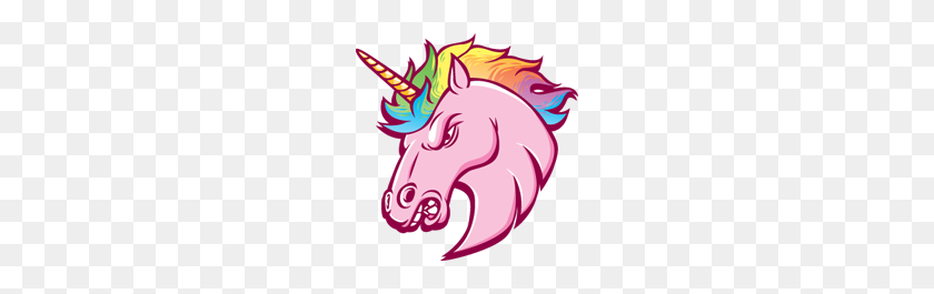 200x205 The Gold - Gold Unicorn PNG