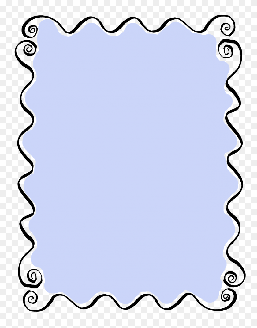 1237x1600 The Graphics Monarch Printable Hand Drawn Frames Curly Borders - Stamp Border PNG