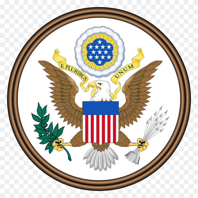 1000x1000 The Great Seal Of The United States - Federal Government Clipart