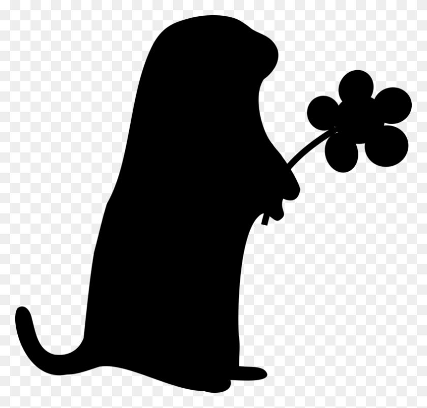 787x750 The Groundhog Rodent Silhouette Groundhog Day - Woodchuck Clipart