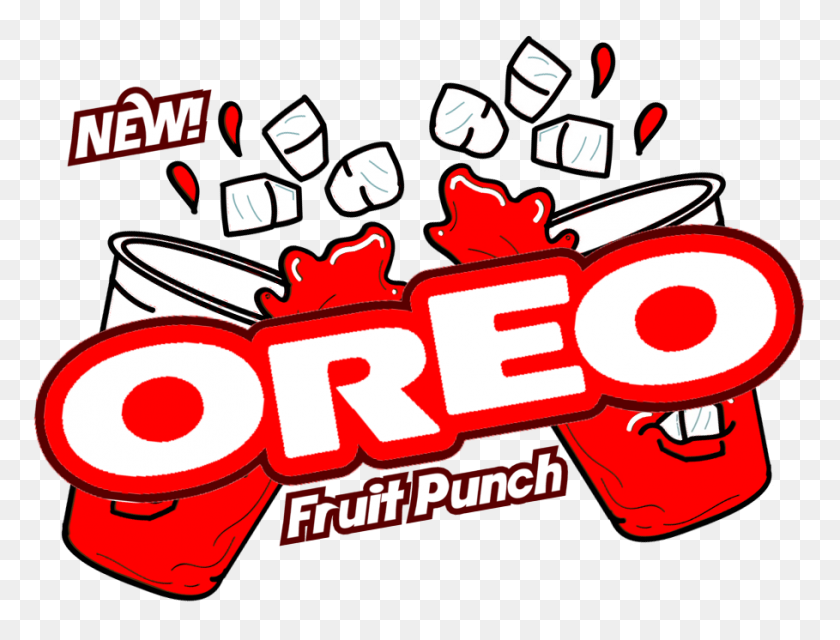 909x676 The Holidaze Fruit Punch Oreo Cookies - Oreo Cookie Clipart