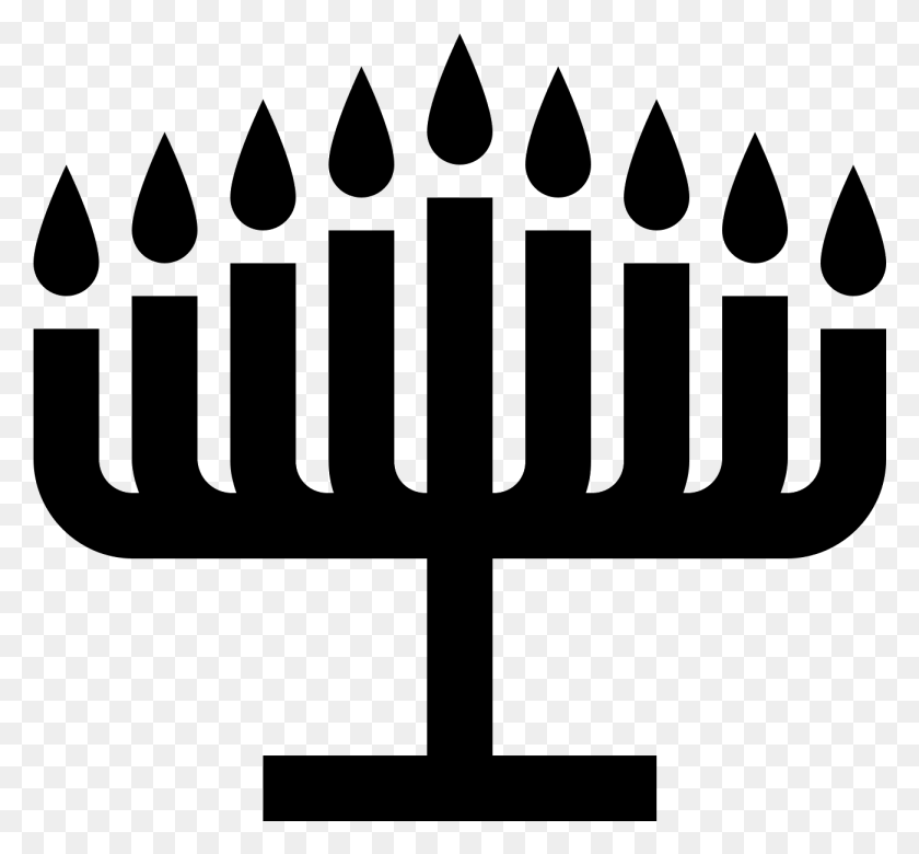 1301x1201 The Icon Is A Depiction Of A Menorah, The Most Common - Menorah PNG