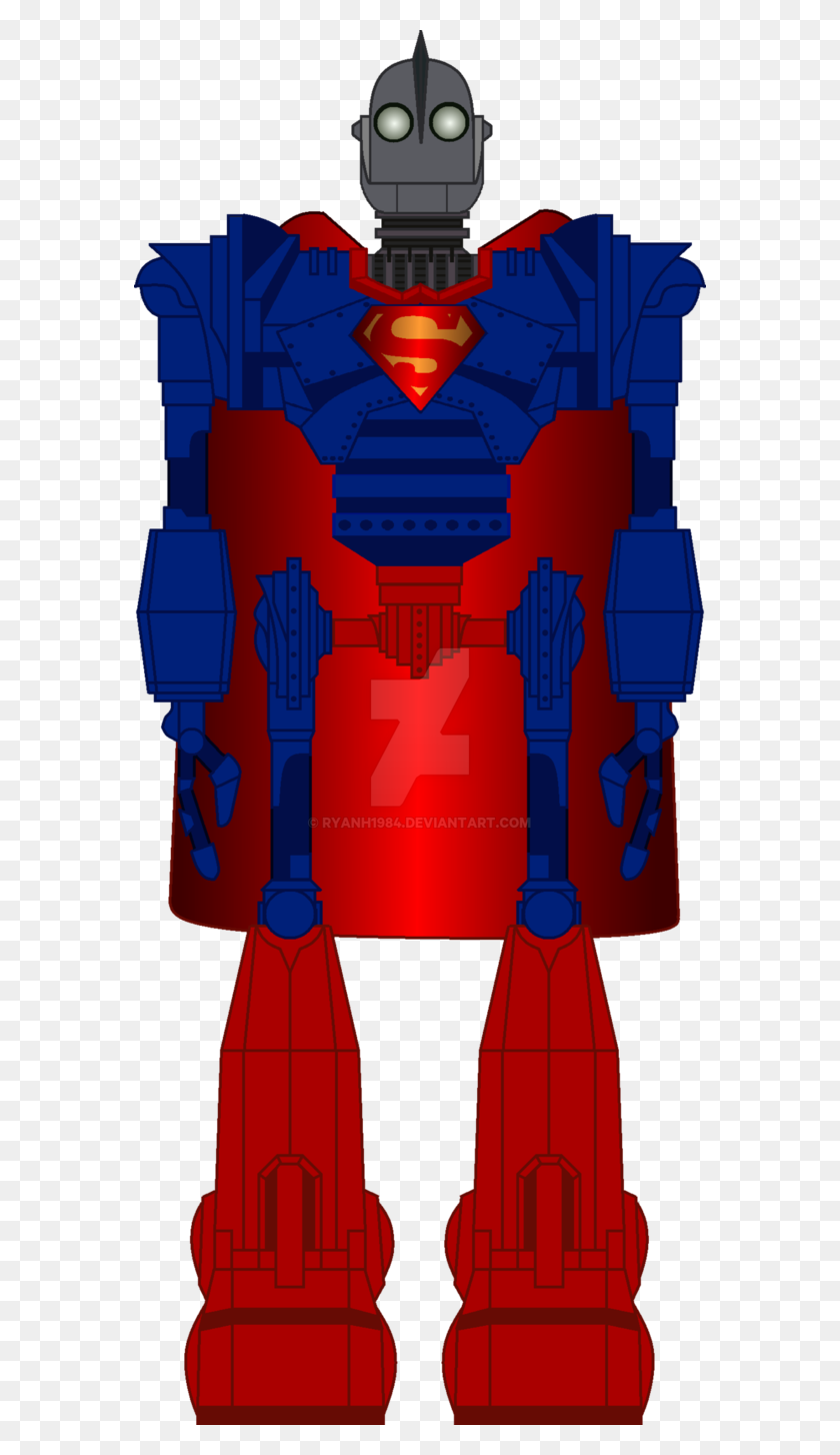 572x1394 The Iron Giant - Superman Cape PNG