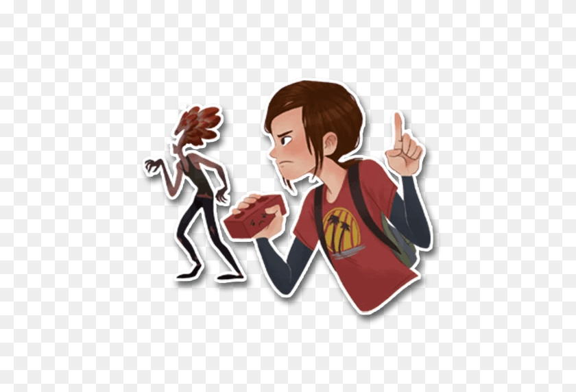 512x512 The Last Of Stickers Set For Telegram - The Last Of Us PNG