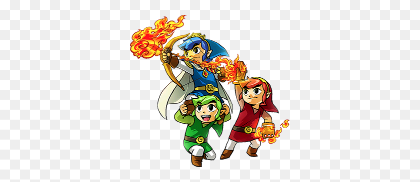 320x305 La Leyenda De Tri Force Heroes Para Nintendo - Zelda Png