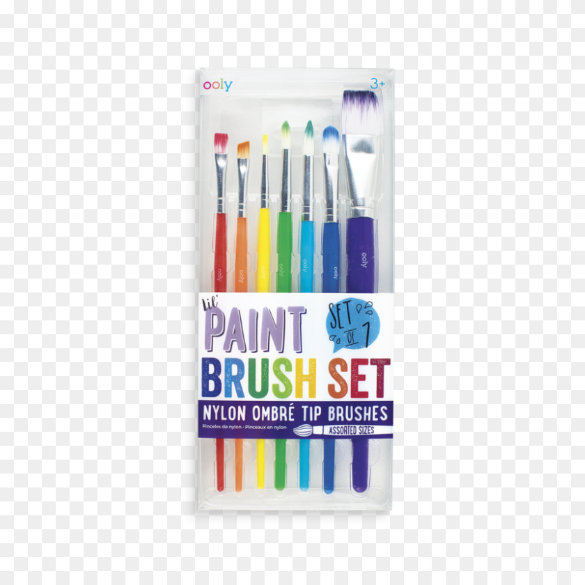 800x800 The Lil Paint Brush Set - Paint Brushes PNG