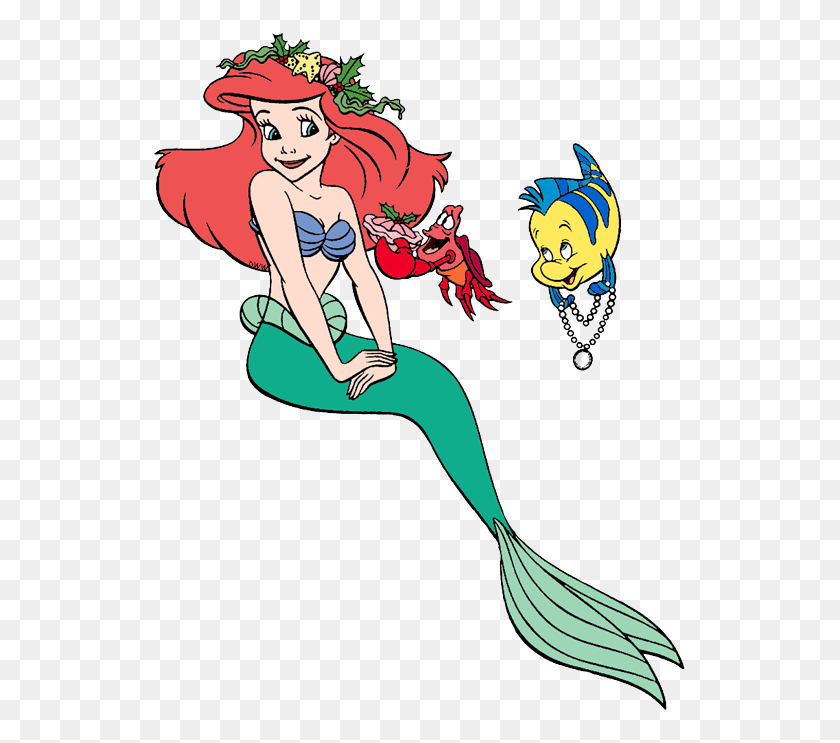 Little Mermaid Christmas Wallpaper