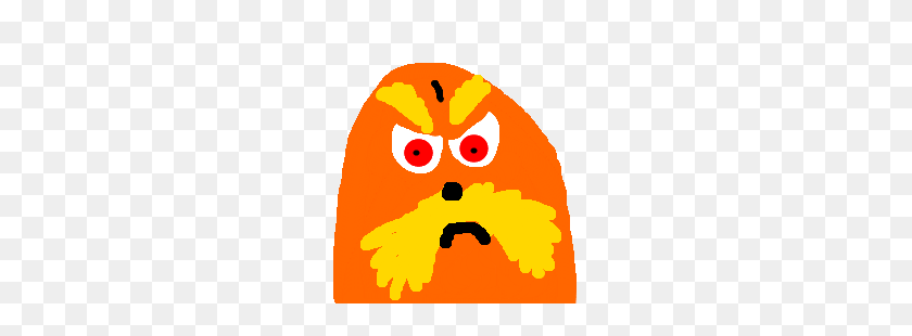 300x250 The Lorax Is Angry Drawing - Lorax PNG