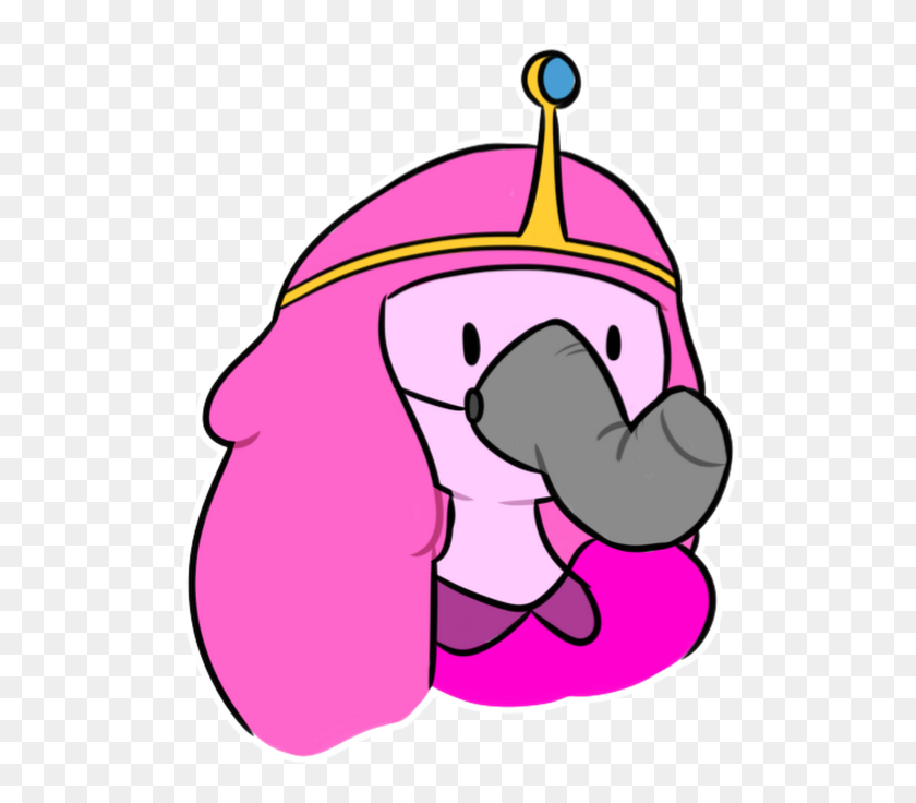 530x676 The Lovely Princess Bubblegum Wearing An Elephant Trunk - Princess Bubblegum PNG