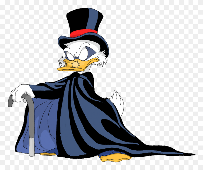 858x706 The Masked Topper - Scrooge Mcduck PNG
