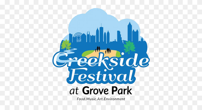 457x400 The May Creekside Festival Is An Atlanta Metro Community Fun - Atlanta Skyline Clipart