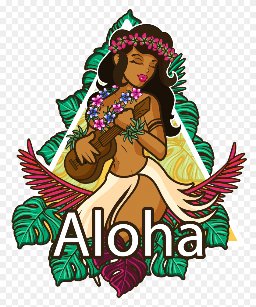 1608x1953 Las Etiquetas Engomadas Más Nuevas De Aloha - Aloha Clipart