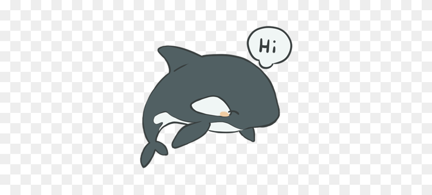 370x320 Новейшие Стикеры Orca - Клипарт Orca Whale