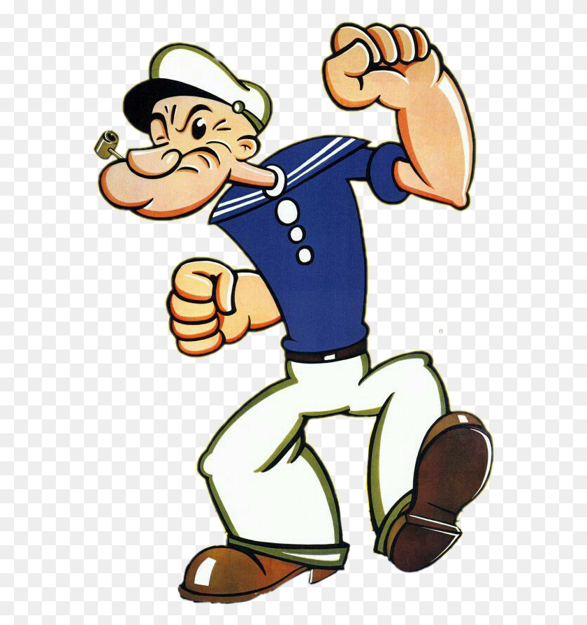 575x834 The Newest Popeye Stickers - Popeye Clipart