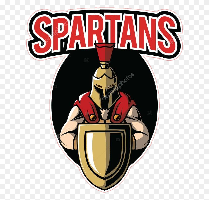 632x746 The Newest Spartans Stickers - Spartan Shield PNG