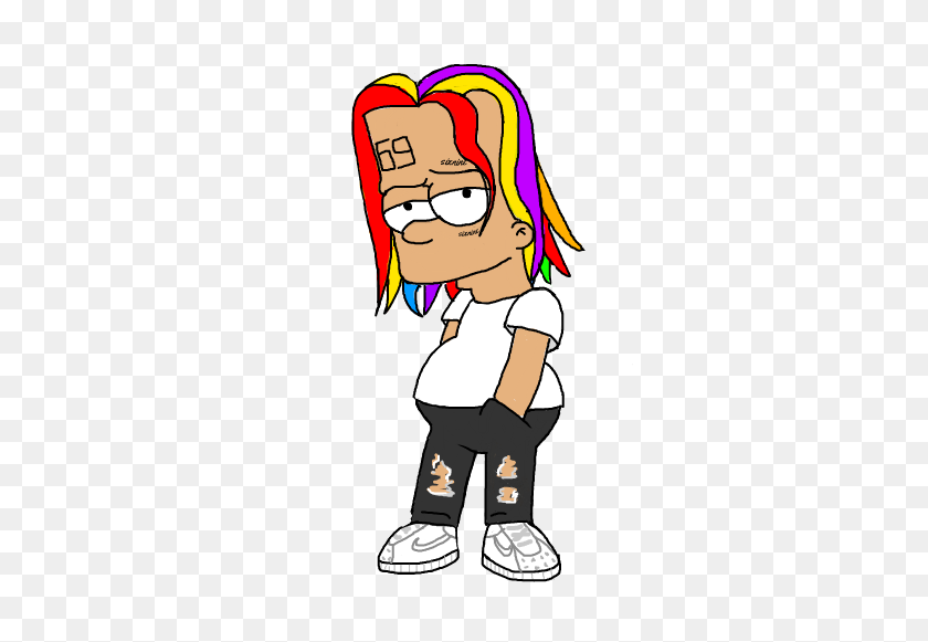 397x521 The Newest Stickers - 6ix9ine PNG