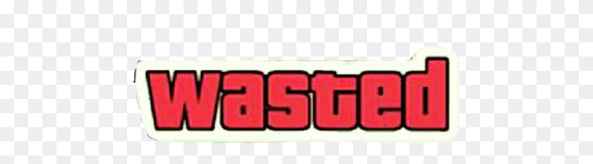 462x172 The Newest Wastedampbusted Stickers - Wasted Gta PNG