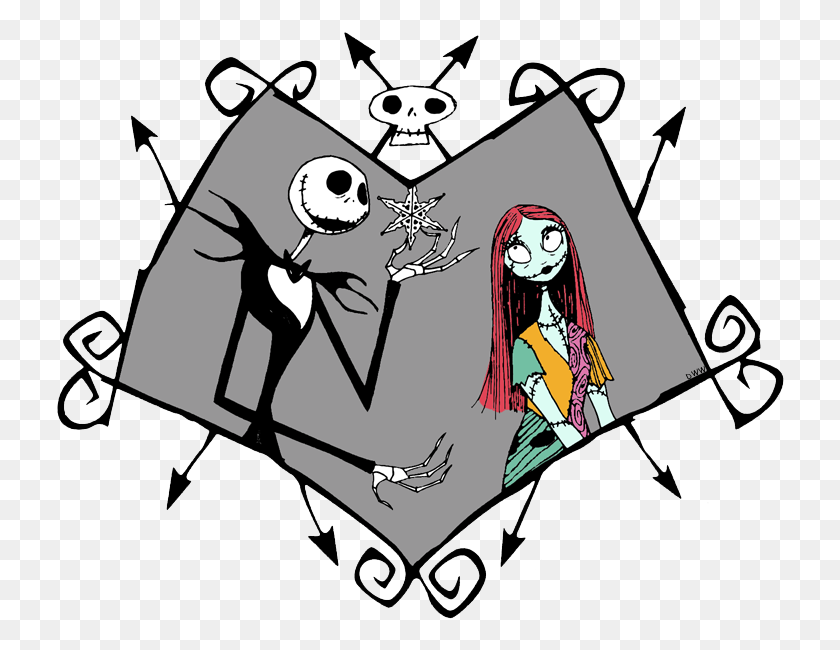 732x590 The Nightmare Before Christmas Clip Art Disney Clip Art Galore - Jack And Sally Clipart