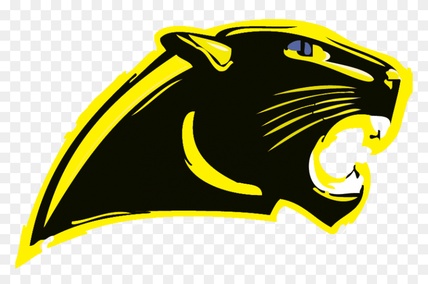 812x519 The North Lamar Panthers - Panther Mascot Clipart