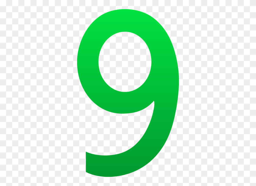 334x550 The Number Nine - Numbers Clipart