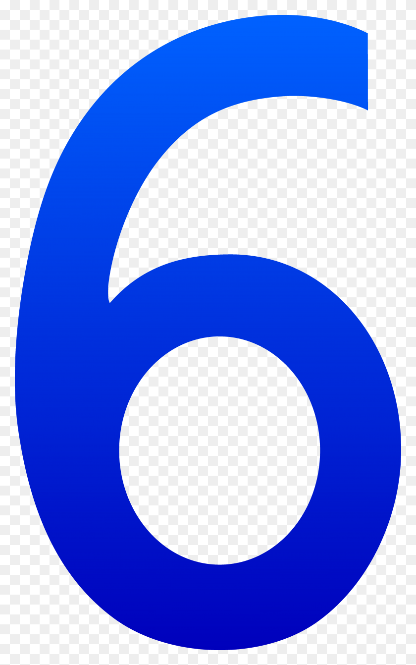 4241x6974 The Number Six - Number 6 Clipart