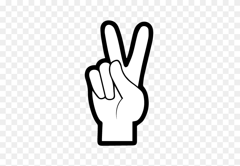 321x524 The Peace Sign Challenge Online Game - Peace Sign Hand PNG