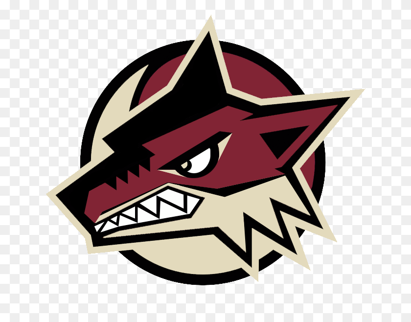 654x598 Los Phoenix Coyotes Son Un Equipo Profesional De Hockey Sobre Hielo - Arizona Coyotes Logo Png