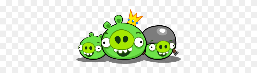 342x179 Los Cerdos - Angry Birds Png