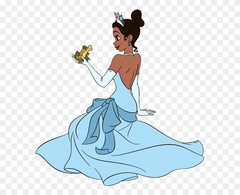 597x620 La Princesa Y El Sapo De Imágenes Prediseñadas De Imágenes Prediseñadas De Disney En Abundancia - La Princesa Tiana Imágenes Prediseñadas