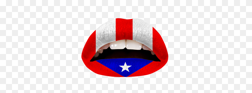352x250 The Puerto Rican Flag Violent Lips - Puerto Rican Flag PNG