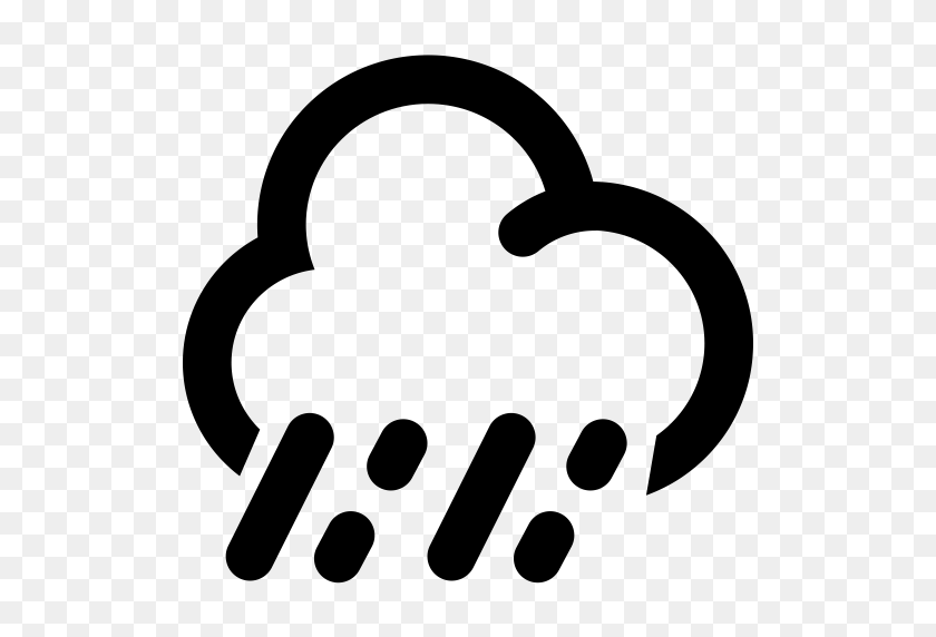 512x512 Дождь Перешел В Сильный Ливень, Значок Дождя С Png - Ливень Клипарт