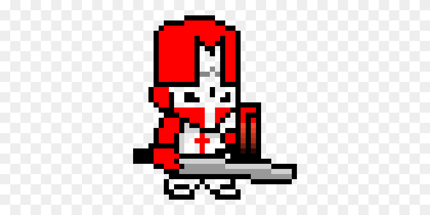 320x360 Красный Рыцарь Pixel Art Maker - Красный Рыцарь Png