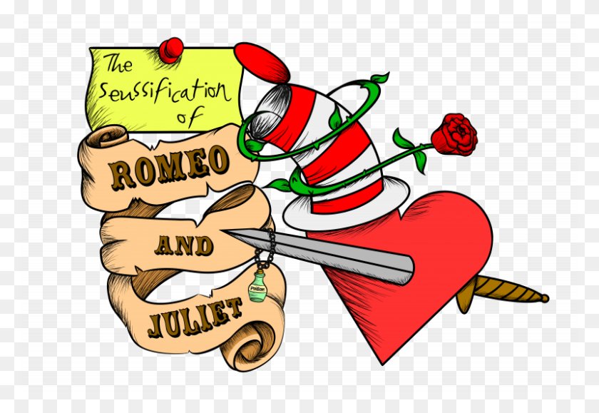 800x533 The Seussification Of Romeo Juliet - Dr Seuss Characters PNG